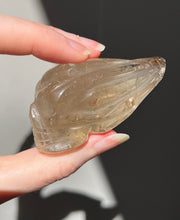 Load image into Gallery viewer, Young Alien Spirit Being carved Natural Citrine Skull