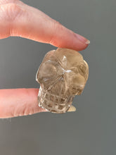Load image into Gallery viewer, Young Alien Spirit Being carved Natural Citrine Skull