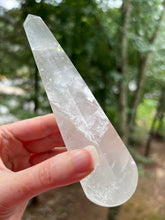 Load image into Gallery viewer, Clear (Colorless) Fluorite Bodywork wands (6 inch larger size)