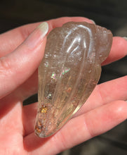 Load image into Gallery viewer, Young Alien Spirit Being carved Natural Citrine Skull