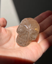 Load image into Gallery viewer, Young Alien Spirit Being carved Natural Citrine Skull