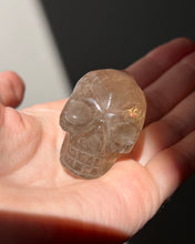 Load image into Gallery viewer, Young Alien Spirit Being carved Natural Citrine Skull