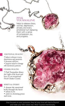 Load image into Gallery viewer, Hovave Art - Water Clear African Citrine Necklace with Pink Tourmaline Accent and Divine Feminine & Sacred Masculine Symbols - 24 inch popcorn chain