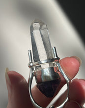 Load image into Gallery viewer, Spring Collectors Drop - Quantum Healer - Record Keeper Quartz point with Grape Jelly Amethyst pendant