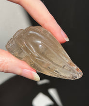 Load image into Gallery viewer, Young Alien Spirit Being carved Natural Citrine Skull