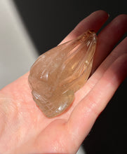 Load image into Gallery viewer, Young Alien Spirit Being carved Natural Citrine Skull
