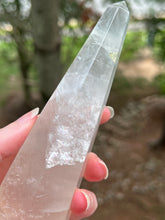Load image into Gallery viewer, Clear (Colorless) Fluorite Bodywork wands (6 inch larger size)
