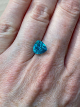 Load image into Gallery viewer, 2.04 carat AAA Trillion cut natural electric blue Apatite loose gemstone