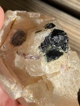 Load image into Gallery viewer, Natural Citrine Scepter with Green Tourmaline & Lepidolite