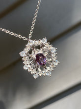 Load image into Gallery viewer, Collectors Moody Lavender Spinel Mandala necklace