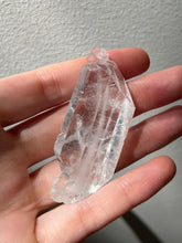 Load image into Gallery viewer, Beautiful natural double terminated Faden Quartz crystal with Fairy Frost