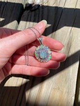 Load image into Gallery viewer, Top grade Ethiopian Opal and Tanzanite necklace
