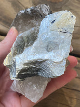 Load image into Gallery viewer, Huge Natural Citrine Cluster with Albite, Black Tourmaline & Green Lepidolite