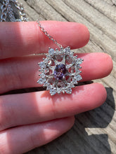 Load image into Gallery viewer, Collectors Moody Lavender Spinel Mandala necklace