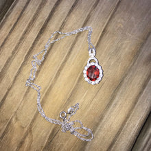 Load image into Gallery viewer, AAA Hessonite Garnet and Zircon necklace