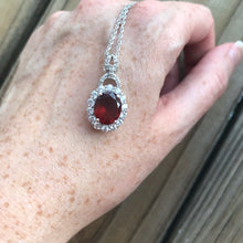 Load image into Gallery viewer, AAA Hessonite Garnet and Zircon necklace