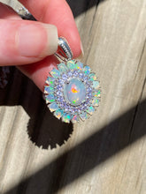 Load image into Gallery viewer, Top grade Ethiopian Opal and Tanzanite necklace