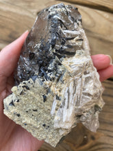 Load image into Gallery viewer, Huge Natural Citrine Cluster with Albite, Black Tourmaline & Green Lepidolite