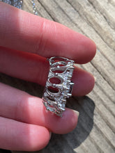 Load image into Gallery viewer, Collectors Moody Lavender Spinel Mandala necklace