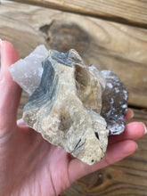 Load image into Gallery viewer, Huge Natural Citrine Cluster with Albite, Black Tourmaline & Green Lepidolite