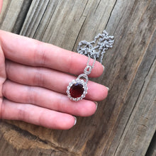 Load image into Gallery viewer, AAA Hessonite Garnet and Zircon necklace
