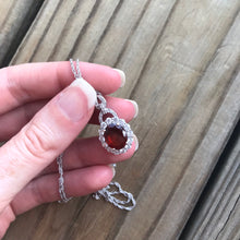 Load image into Gallery viewer, AAA Hessonite Garnet and Zircon necklace