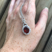 Load image into Gallery viewer, AAA Hessonite Garnet and Zircon necklace