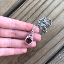 Load image into Gallery viewer, AAA Hessonite Garnet and Zircon necklace