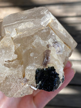 Load image into Gallery viewer, Natural Citrine Scepter with Green Tourmaline & Lepidolite