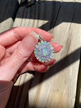 Load image into Gallery viewer, Top grade Ethiopian Opal and Tanzanite necklace