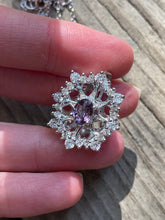 Load image into Gallery viewer, Collectors Moody Lavender Spinel Mandala necklace