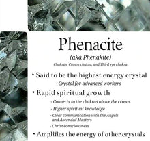 Load image into Gallery viewer, Trilogy Talisman - Rare Moldavite Magician Stone necklace with Danburite Super Nova & trillion cut Phenacite