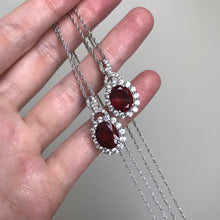 Load image into Gallery viewer, AAA Hessonite Garnet and Zircon necklace