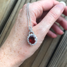 Load image into Gallery viewer, AAA Hessonite Garnet and Zircon necklace
