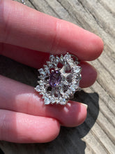 Load image into Gallery viewer, Collectors Moody Lavender Spinel Mandala necklace