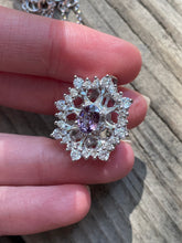 Load image into Gallery viewer, Collectors Moody Lavender Spinel Mandala necklace