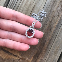 Load image into Gallery viewer, AAA Hessonite Garnet and Zircon necklace