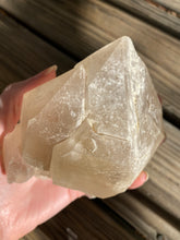 Load image into Gallery viewer, Natural Citrine Scepter with Green Tourmaline & Lepidolite