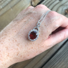 Load image into Gallery viewer, AAA Hessonite Garnet and Zircon necklace