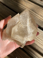 Load image into Gallery viewer, Natural Citrine Scepter with Green Tourmaline & Lepidolite