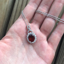 Load image into Gallery viewer, AAA Hessonite Garnet and Zircon necklace