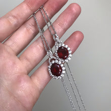 Load image into Gallery viewer, AAA Hessonite Garnet and Zircon necklace