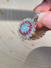 Load image into Gallery viewer, Top grade Ethiopian opal and ruby necklace