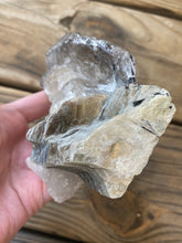 Load image into Gallery viewer, Huge Natural Citrine Cluster with Albite, Black Tourmaline & Green Lepidolite