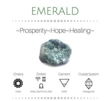 Load image into Gallery viewer, “Lit From Within” Danburite Infinite Eye necklace with Glowing Emerald