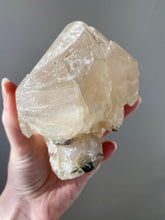 Load image into Gallery viewer, Natural Citrine Scepter with Green Tourmaline & Lepidolite