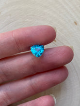 Load image into Gallery viewer, 2.04 carat AAA Trillion cut natural electric blue Apatite loose gemstone