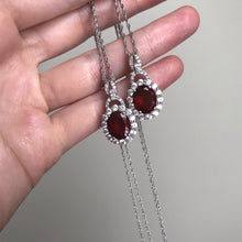 Load image into Gallery viewer, AAA Hessonite Garnet and Zircon necklace