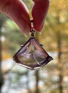 Faceted Natural Ametrine pendant