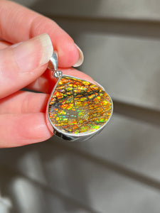 Sparkling Ammolite pendant